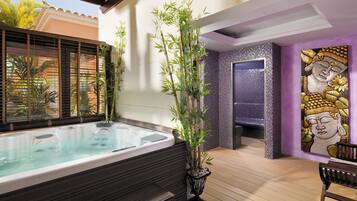 Sauna, Körperbehandlungen, Hydrotherapie, Maniküre und Pediküre