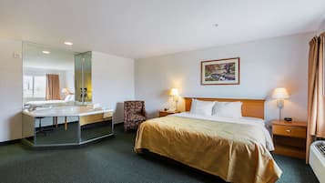 In-room safe, desk, laptop workspace, iron/ironing board