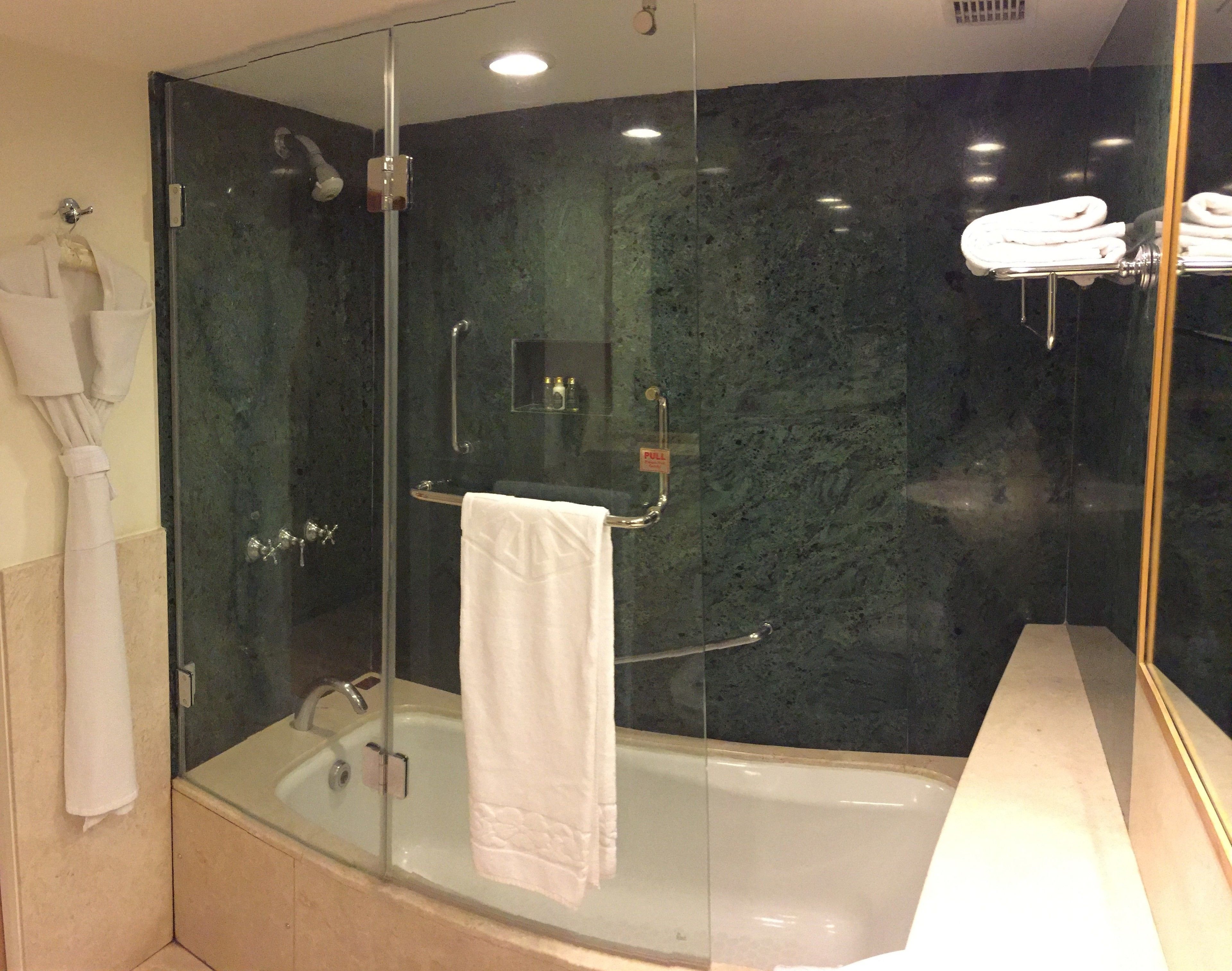 hair dryer, slippers, towels