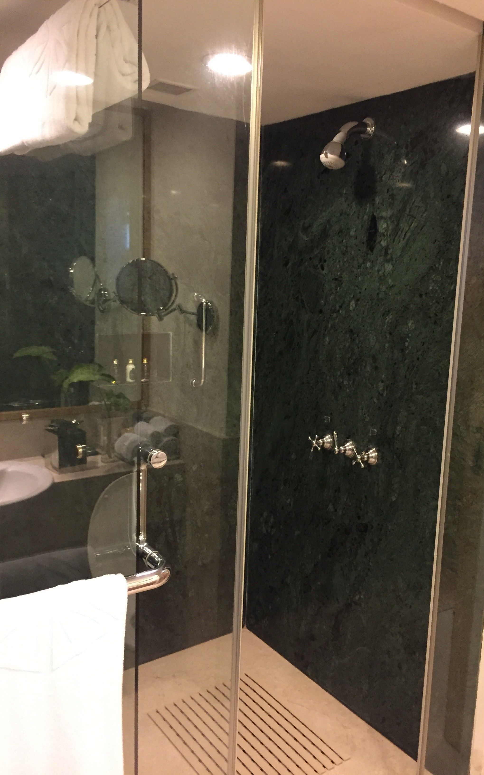 hair dryer, slippers, towels