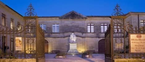 Front of property – evening/night