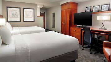 Rom, 2 queensize-senger | Sengetøy av topp kvalitet, dundyner og skrivebord