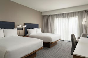 Room, 2 Queen Beds | Premium bedding, down comforters, memory foam beds, in-room safe - Courtyard by Marriott Brunswick (Brunswick)