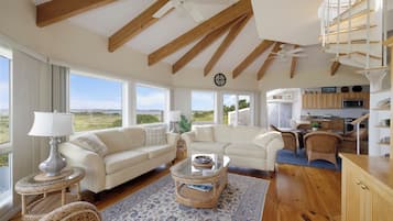 Captains Suite, Waterview, Balcony, No Pets | Living area | TV