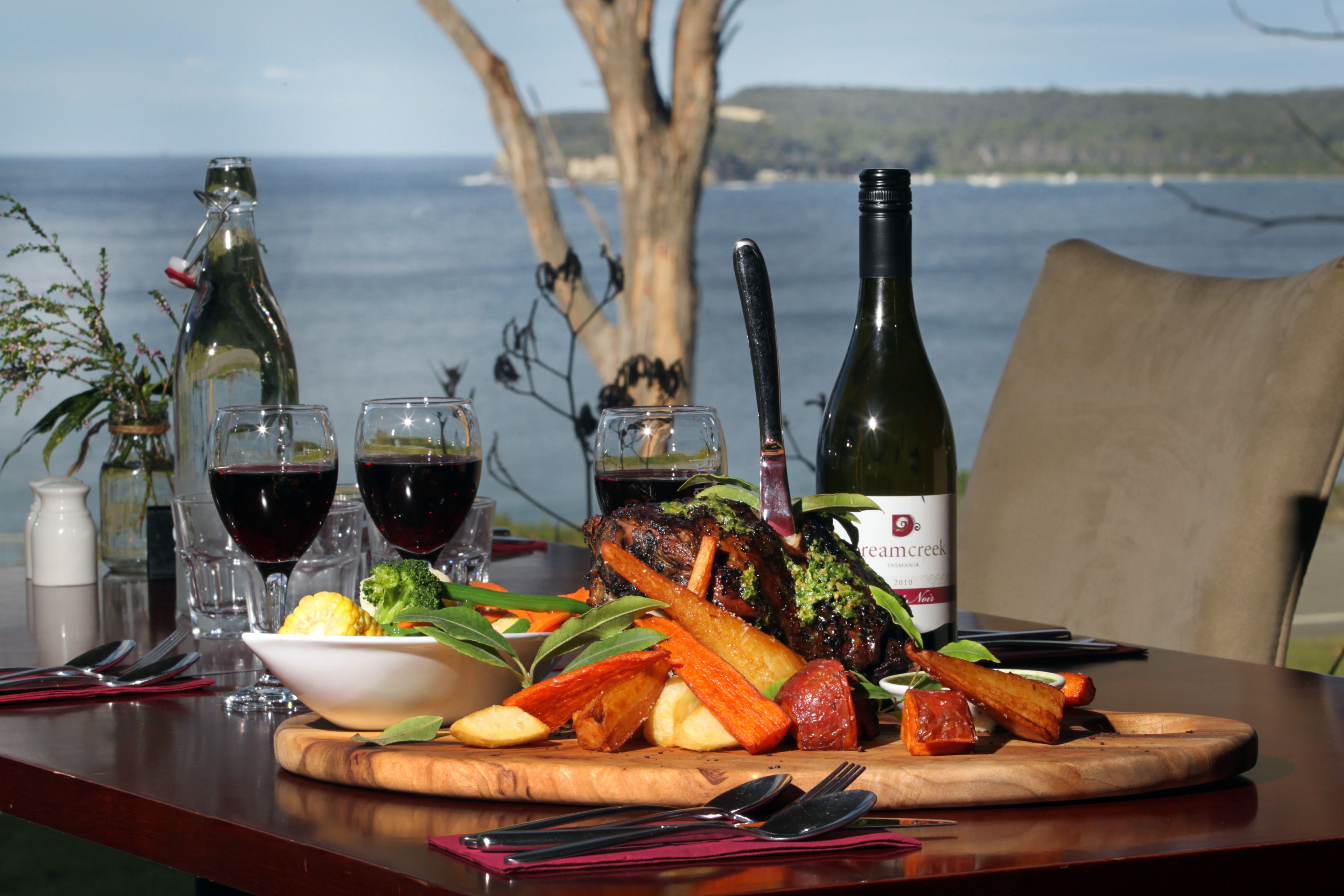 Blick von der Unterkunft