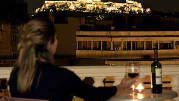 Habitación doble (Acropolis View) | Vista del balcón