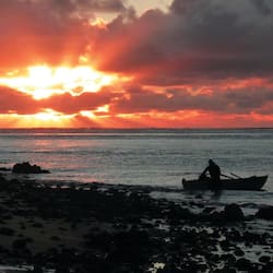 Trên bãi biển, cát trắng, ghế dài tắm nắng, dù trên bãi biển