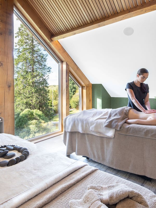 Hot tub, steam room, body treatments, aromatherapy, facials