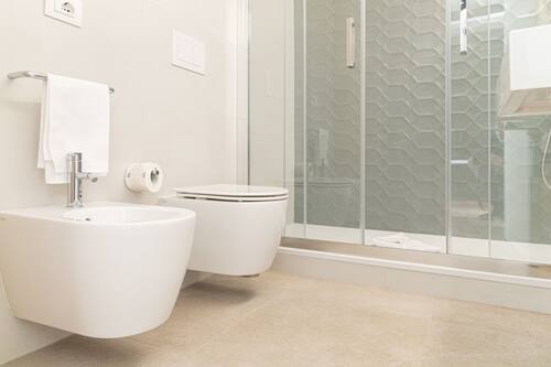 Deluxe Twin Room | Bathroom | Shower, free toiletries, hair dryer, bidet