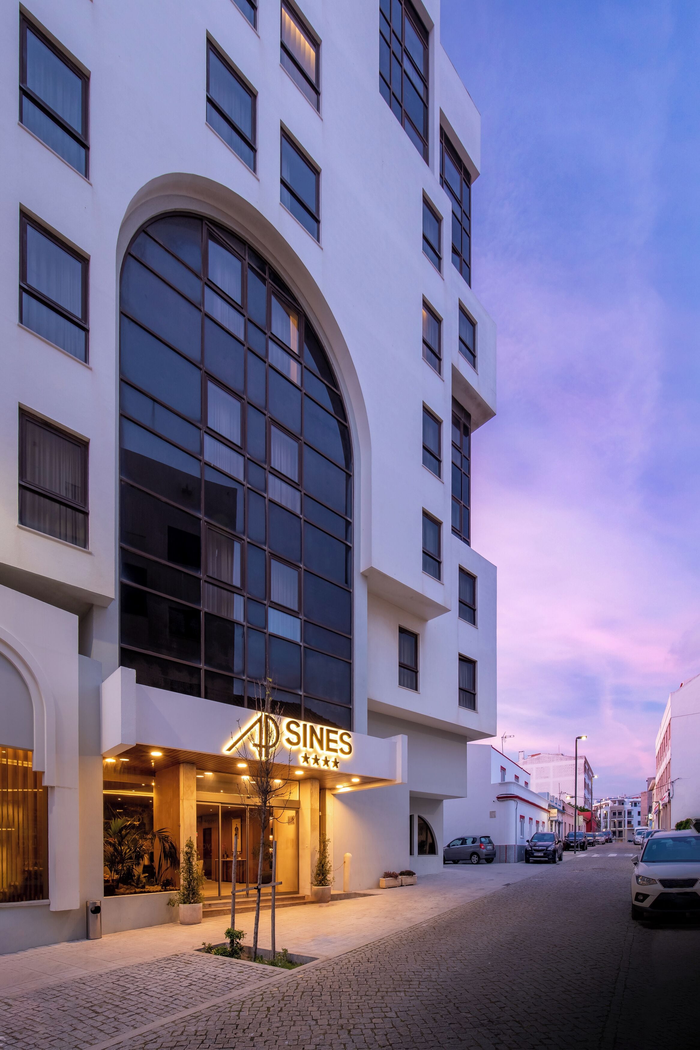 Front of property – evening/night