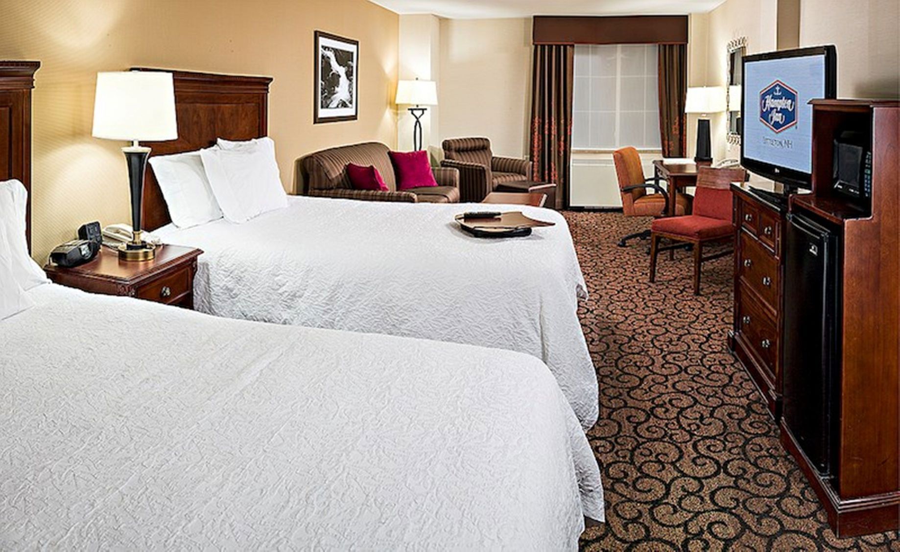 Premium bedding, pillowtop beds, individually decorated