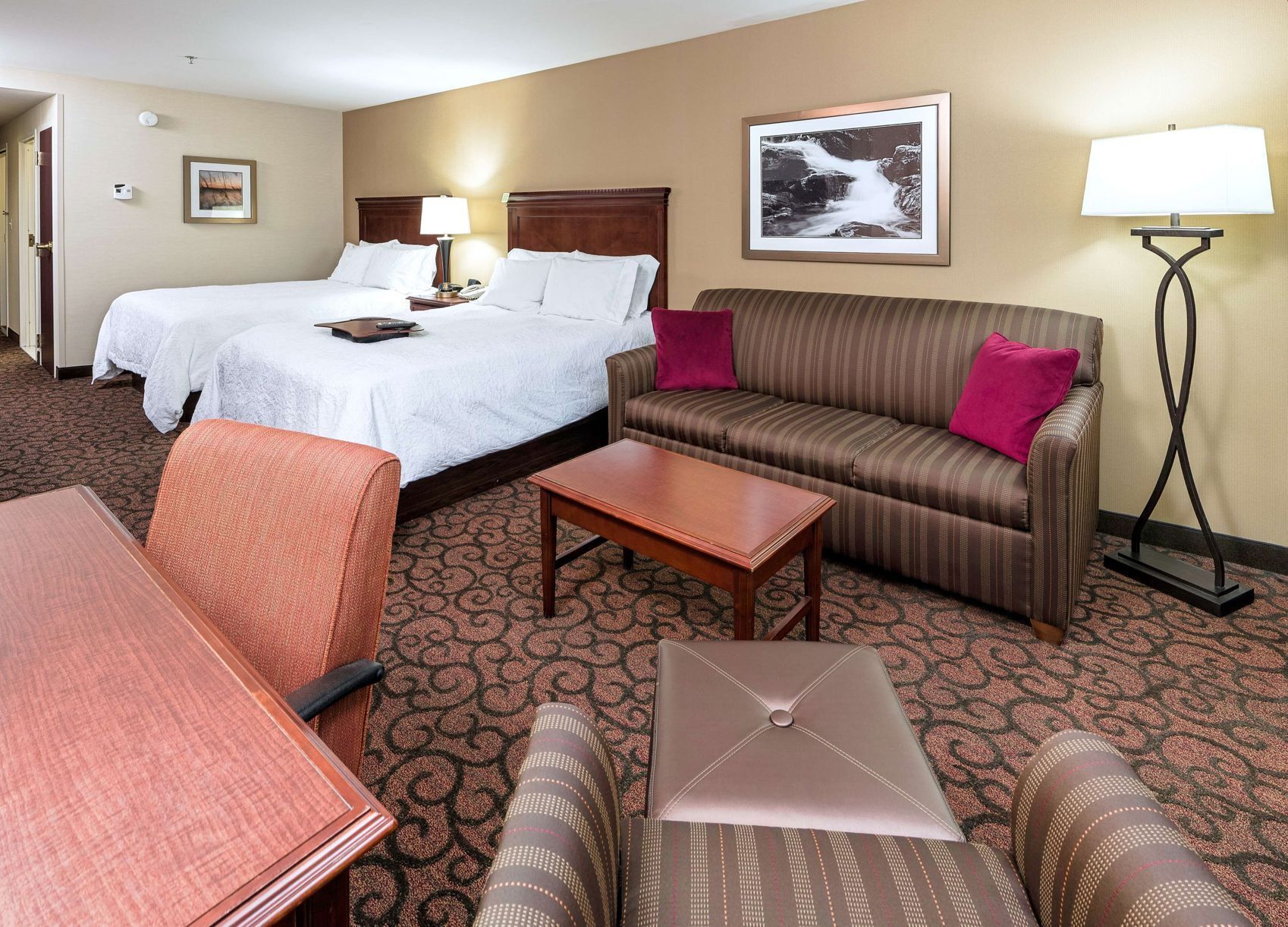 Premium bedding, pillowtop beds, individually decorated