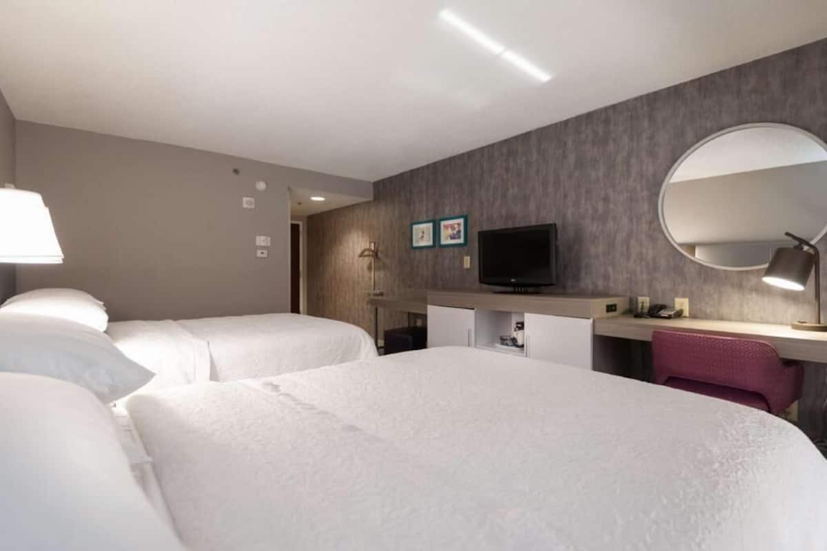 Down duvets, blackout curtains, iron/ironing board