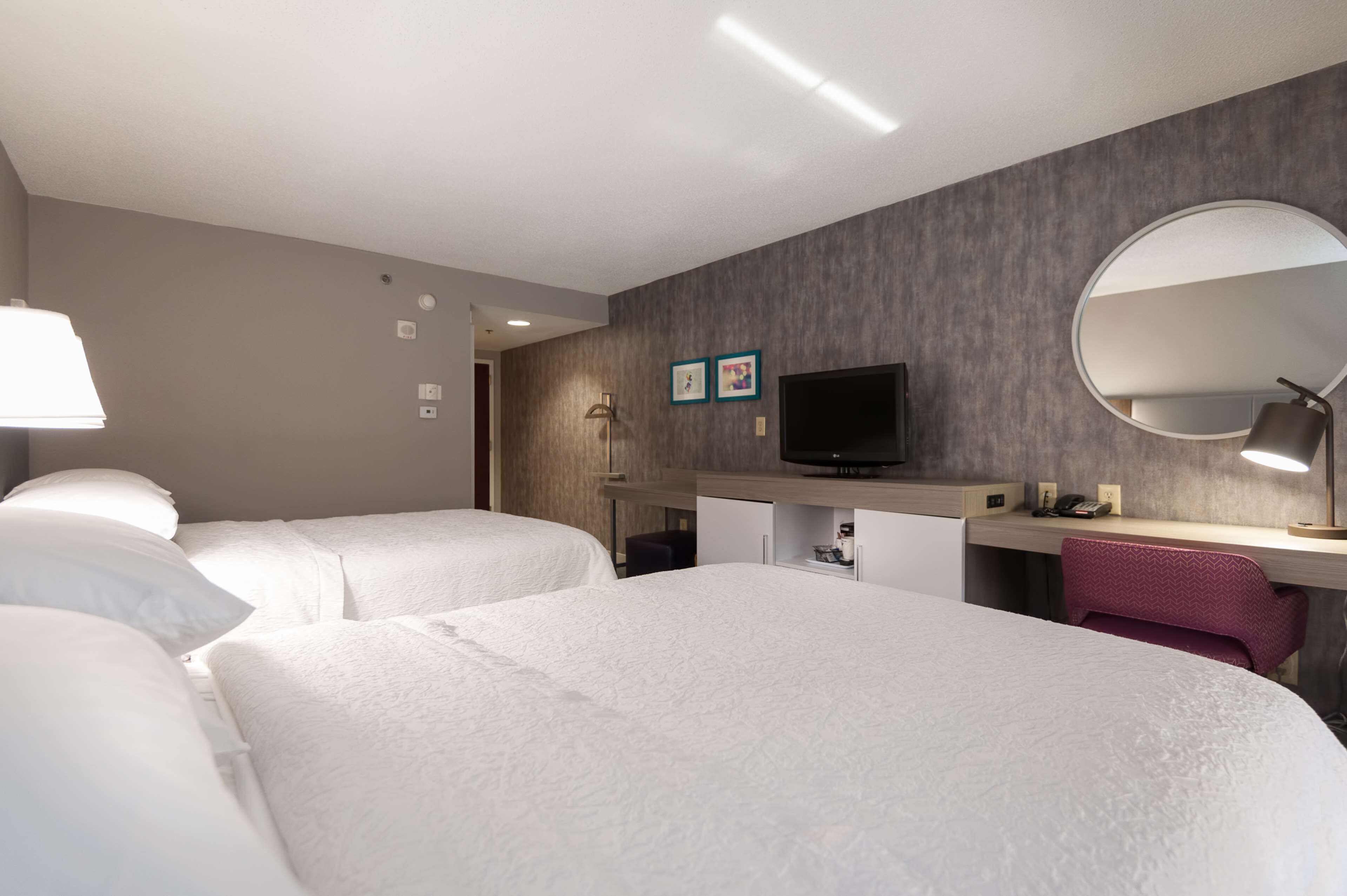 down duvets, blackout curtains, iron/ironing board