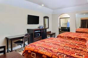 办公桌、隔音、免费 WiFi、床单