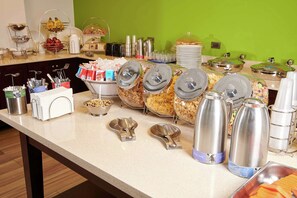 Free daily buffet breakfast