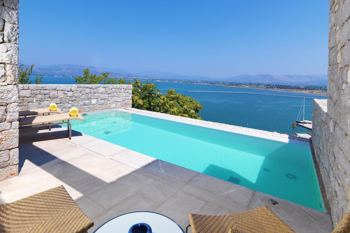 Luxury Bungalow, Private Pool, Sea View | View from room