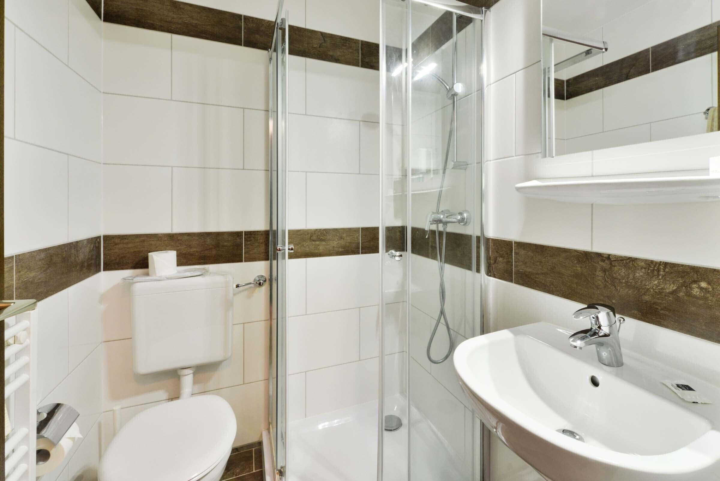 free toiletries, hair dryer, slippers, towels