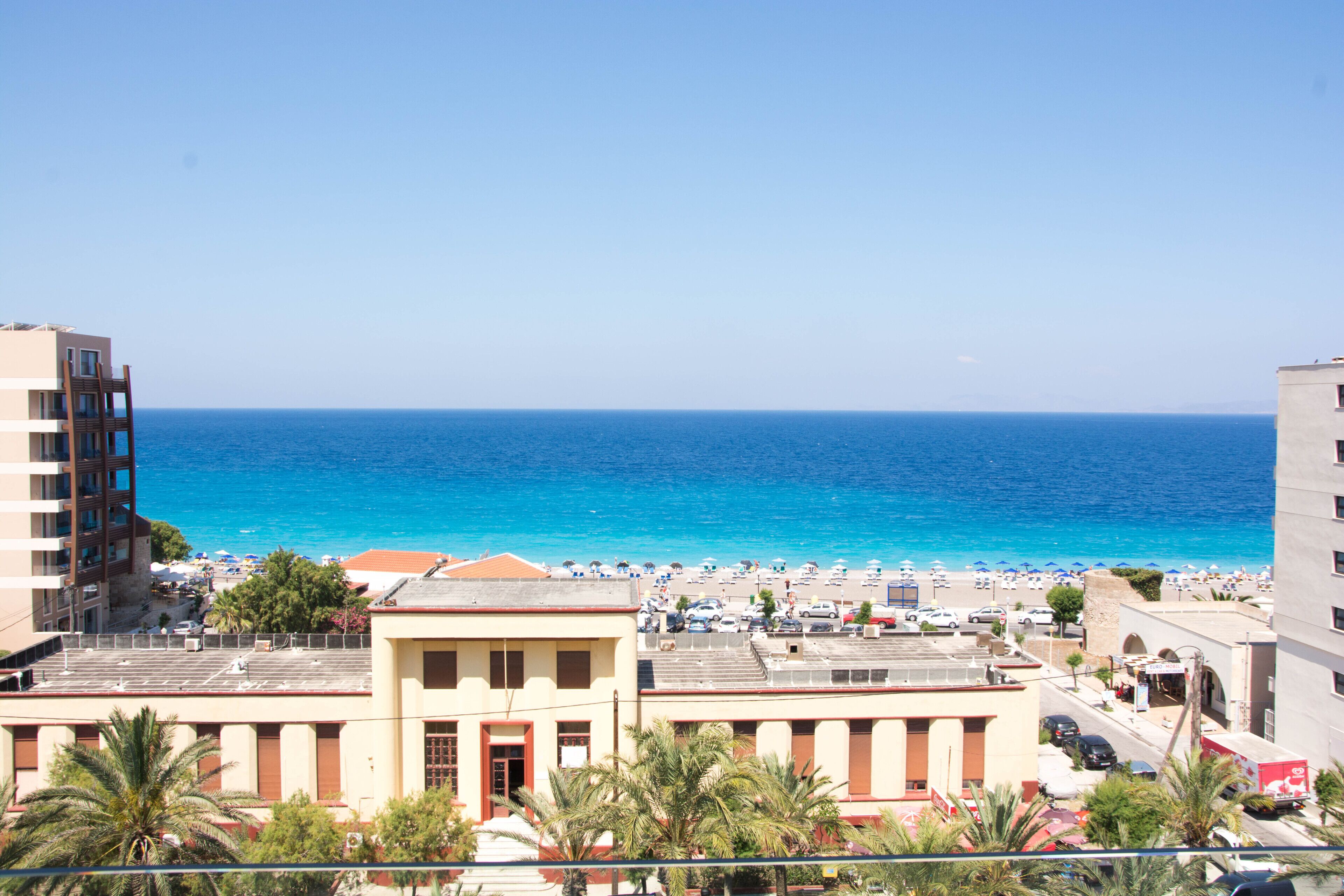 Vue sur la ville depuis l’hébergement