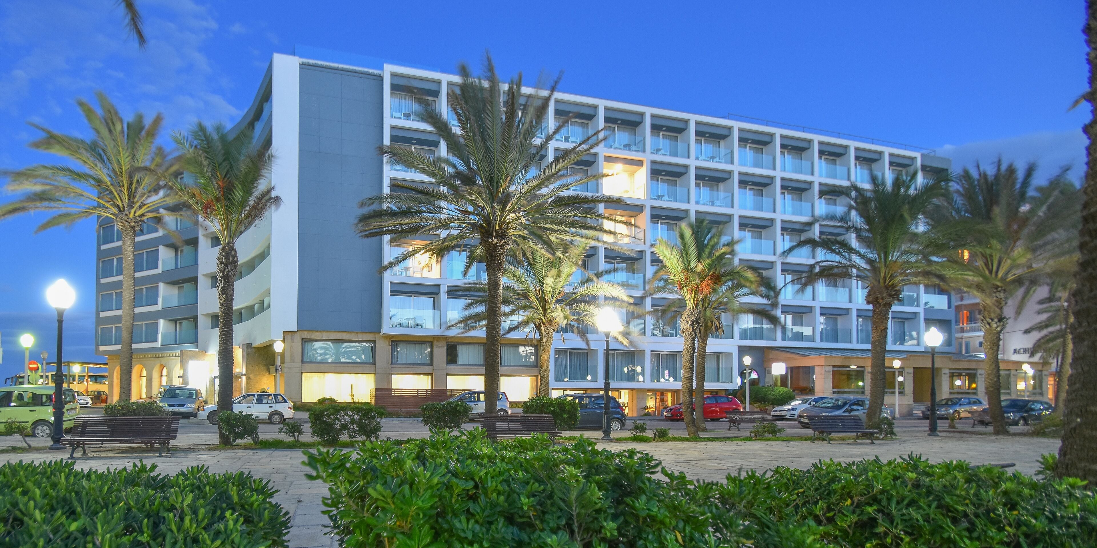 front of property – evening/night