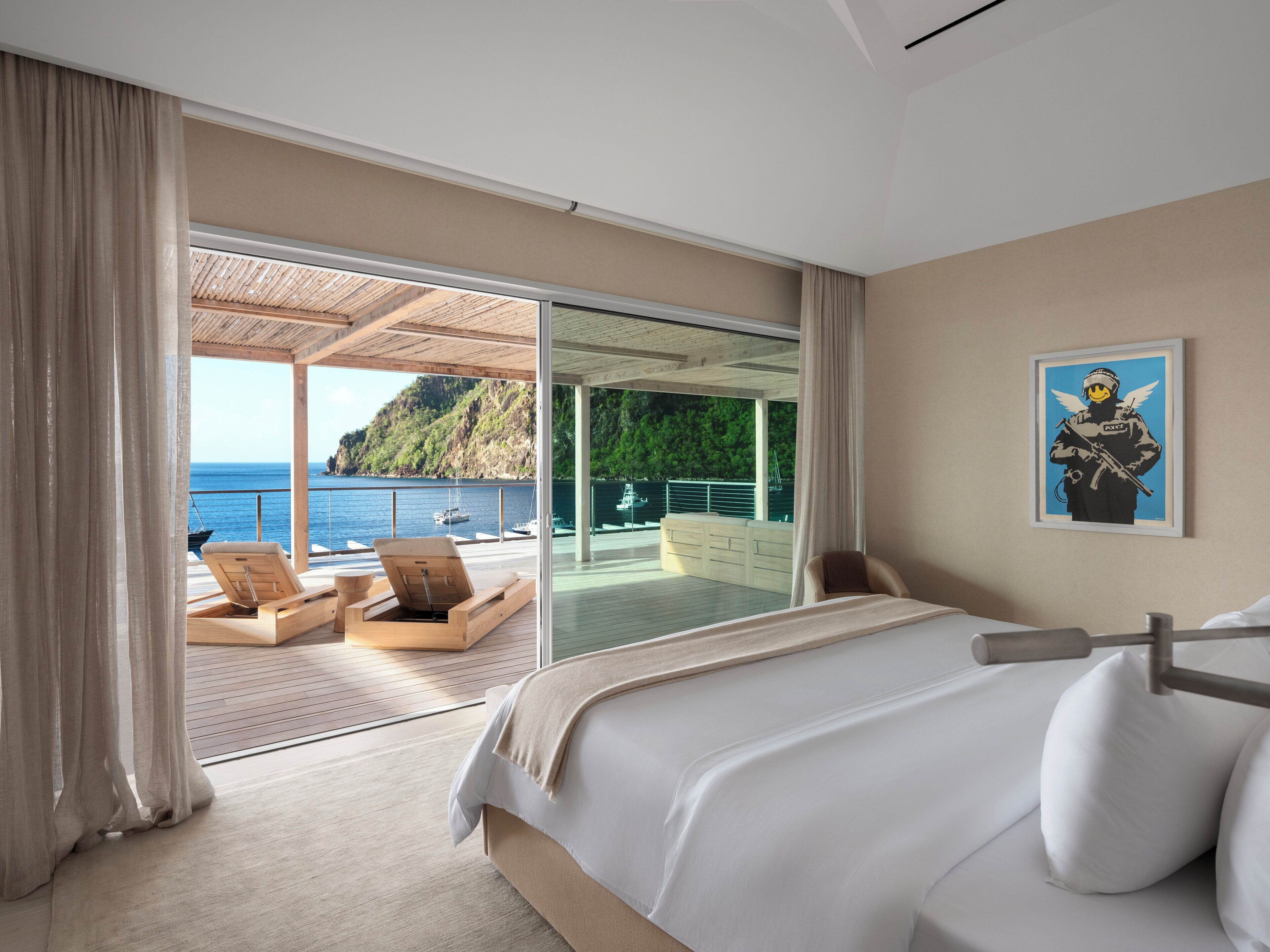 Lakens van Egyptisch katoen, luxe beddengoed, pillowtop-bedden