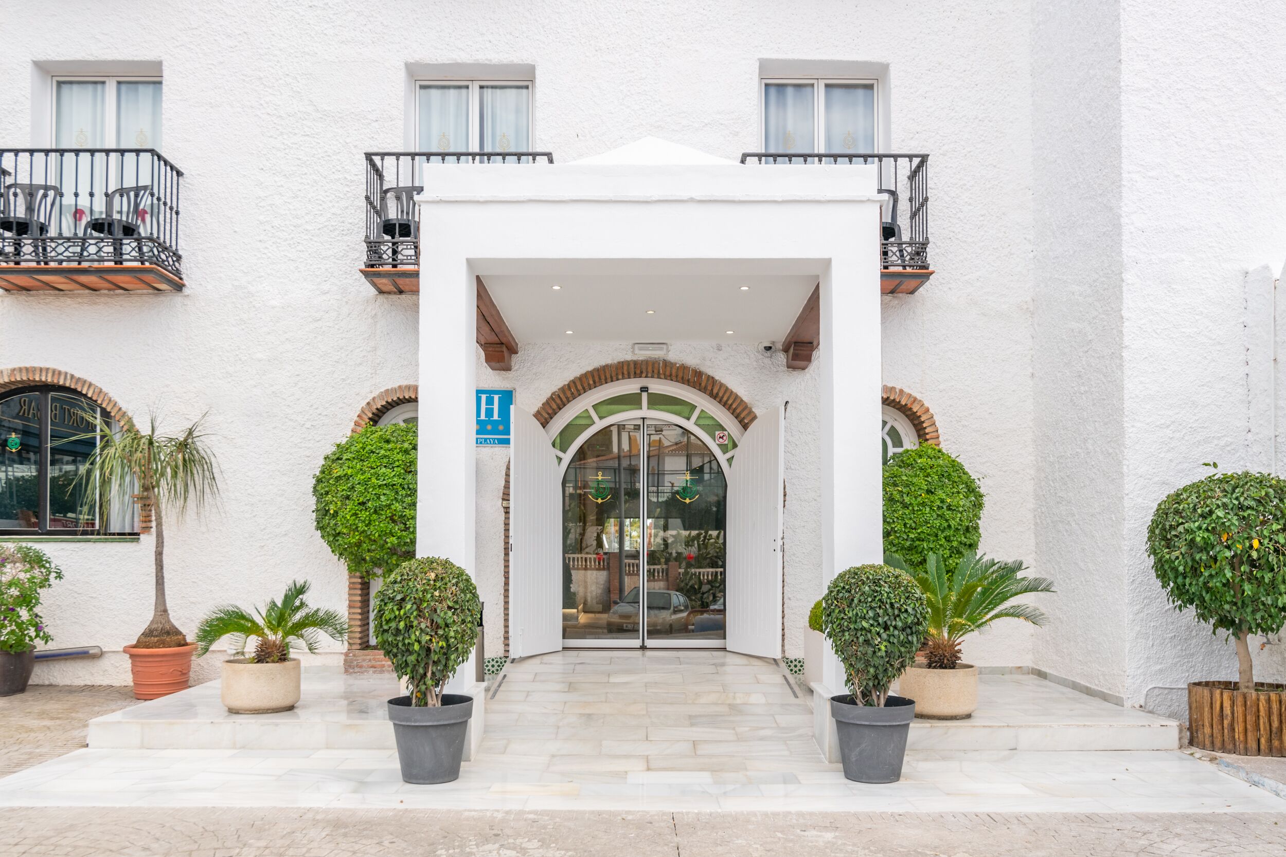 Voorkant van accommodatie