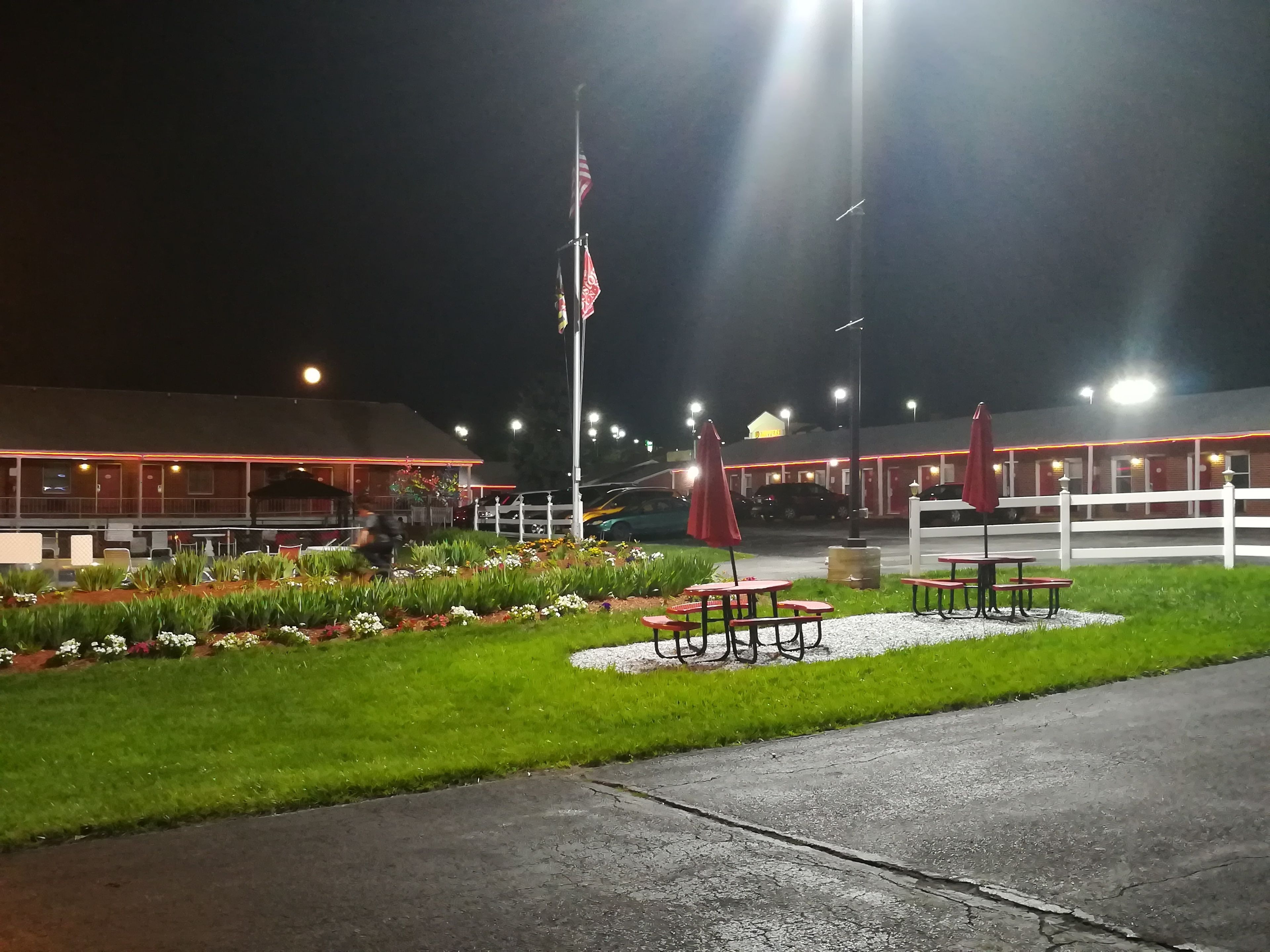 Blick von der Unterkunft