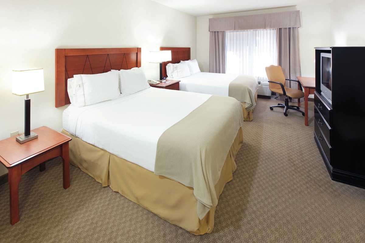Suite, 2 Queen Beds, Accessible (Communications, Accessible Tub) | Desk, laptop workspace, blackout drapes, soundproofing