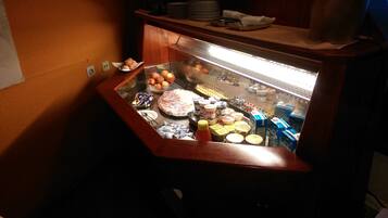 Daily self-serve breakfast (EUR 7.50 per person)