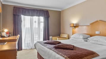 Standard Plus Room with Juliet Balcony | Desk, laptop workspace, iron/ironing board, free WiFi