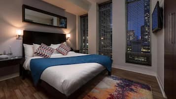 Premium bedding, in-room safe, individually decorated, desk