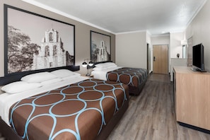 Room, Non Smoking (2 King Beds) | Premium bedding, desk, blackout curtains, free WiFi