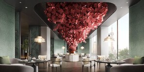 Breakfast, lunch and dinner served