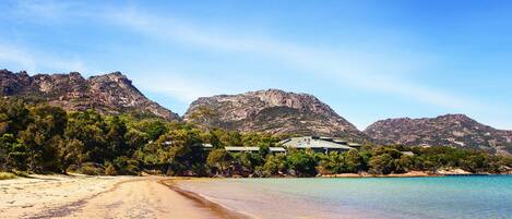 Beach nearby, white sand