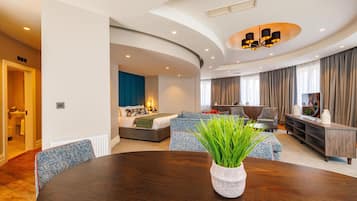 In-room safe, desk, iron/ironing board, free cribs/infant beds