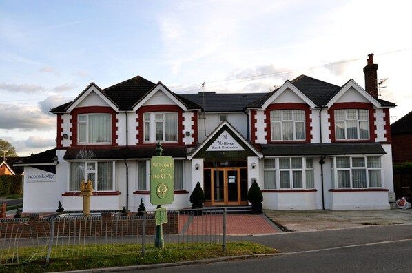 Front of property – evening/night