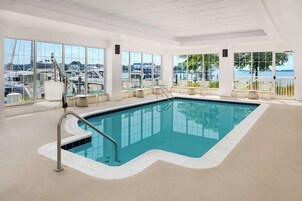 Indoor pool, open 5 AM to 11 PM, sun loungers