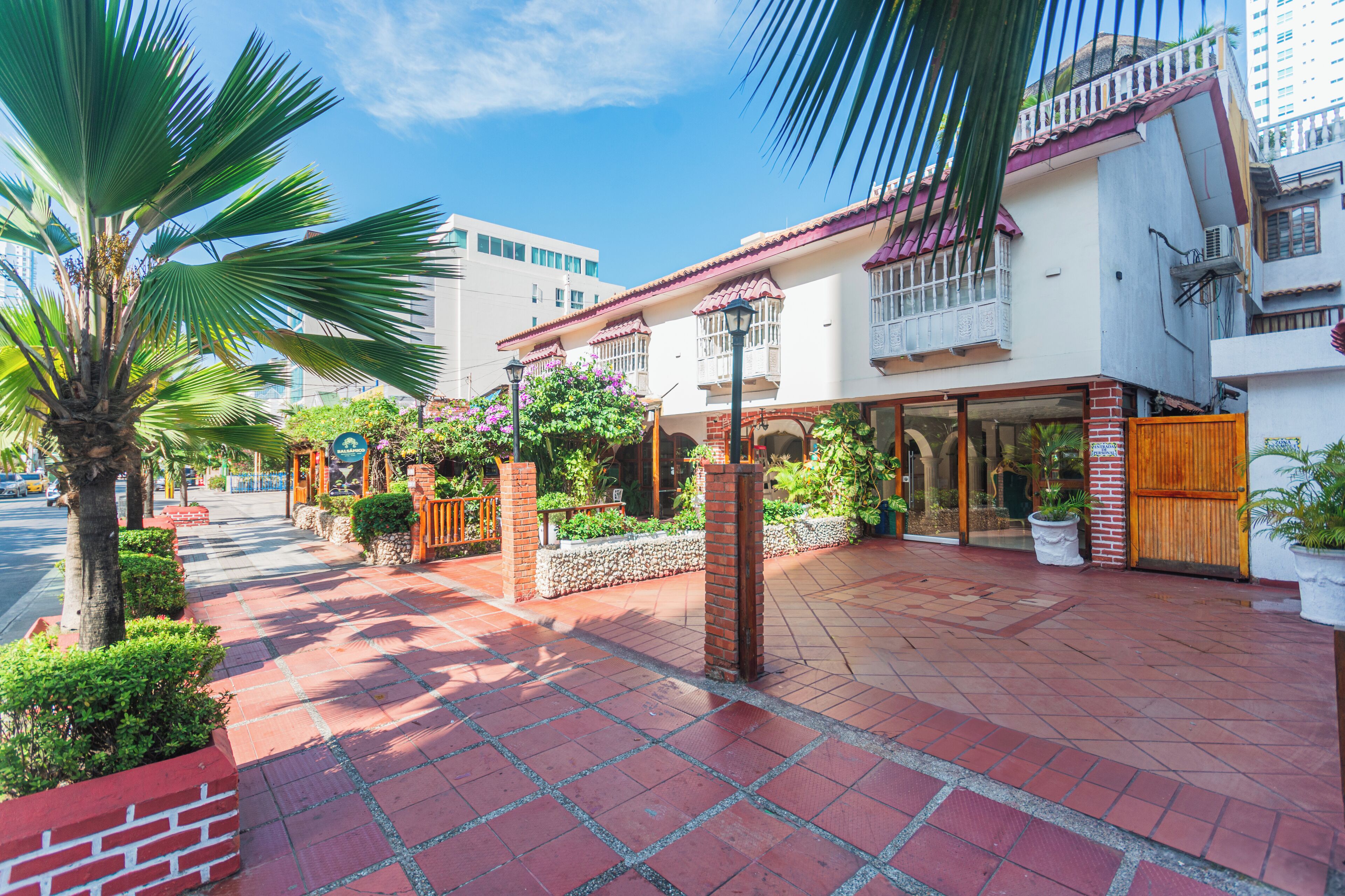 Voorkant van accommodatie