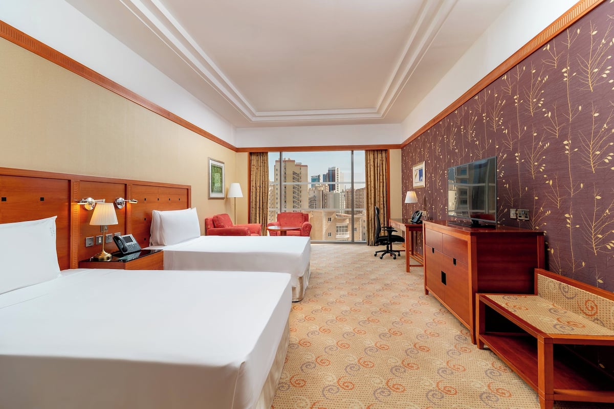 Premium Room, 2 Twin Beds, Club Lounge Access, Pool View | Minibar, in-room safe, desk, blackout drapes