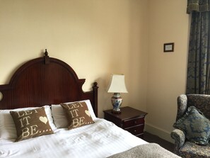 Individually decorated, individually furnished, desk, iron/ironing board