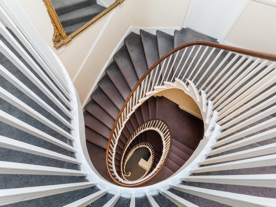 Handrails in stairways