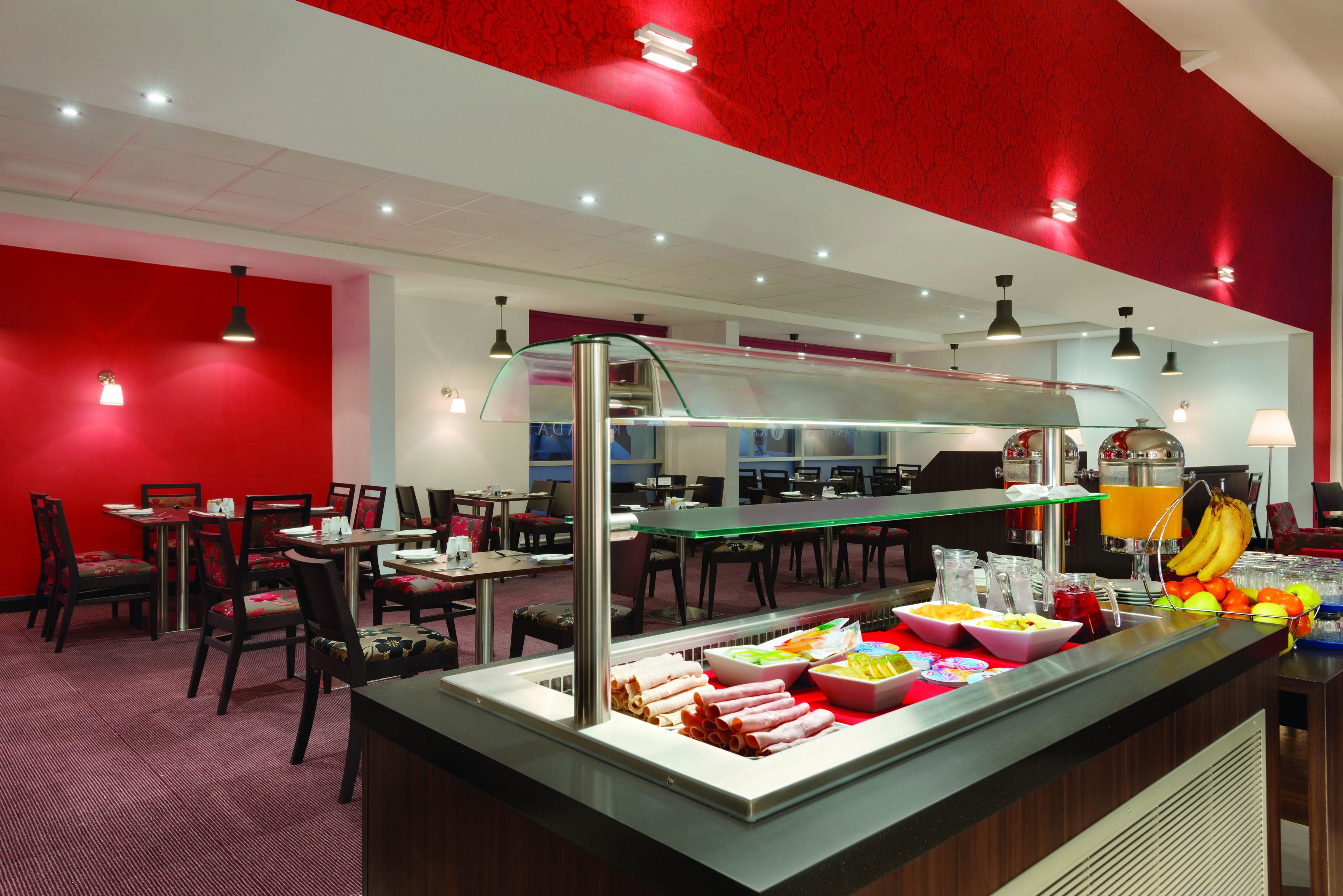 daily buffet breakfast (gbp 11 per person)