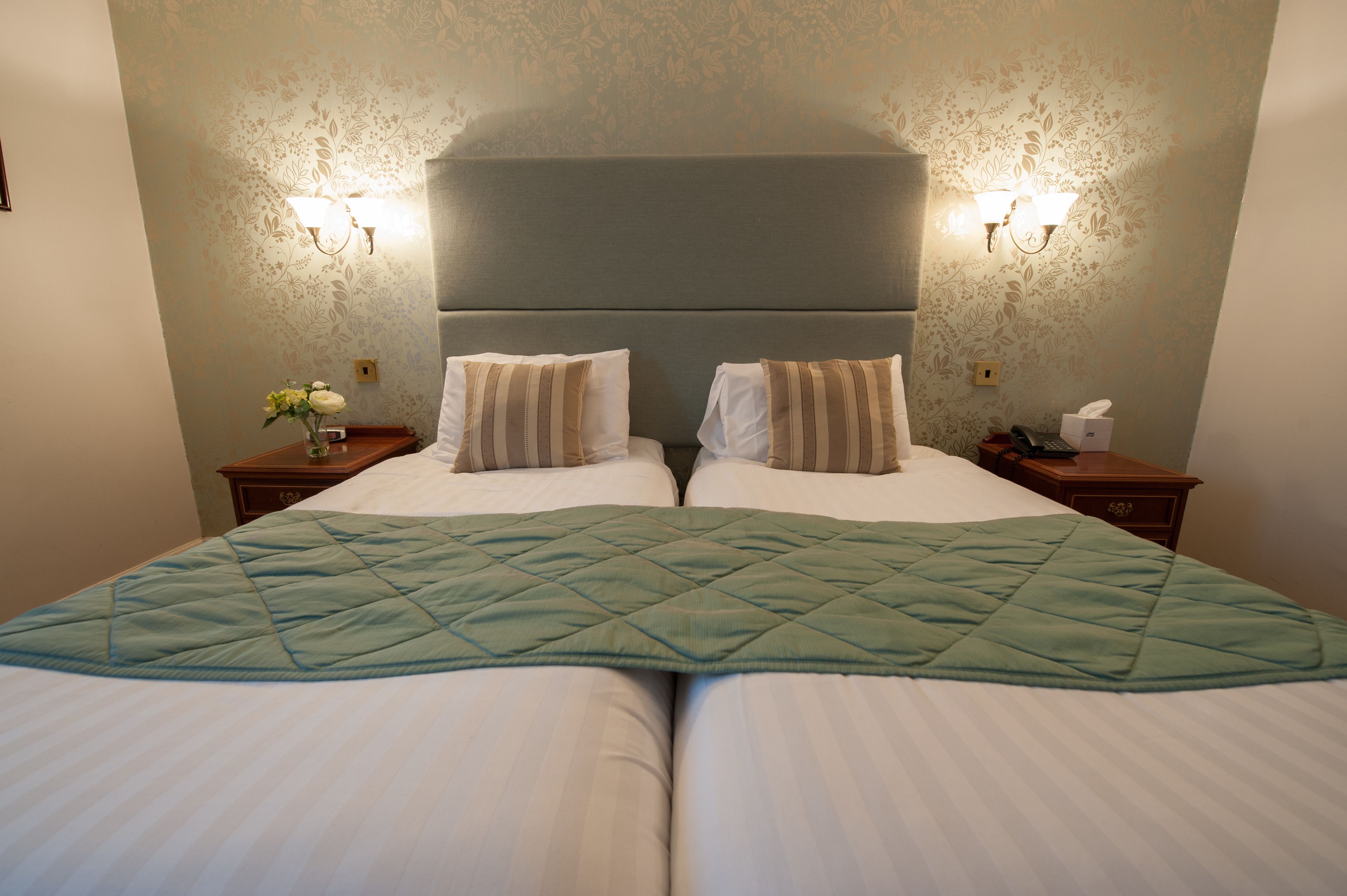 twin room | individually decorated, individually furnished, desk, blackout curtains