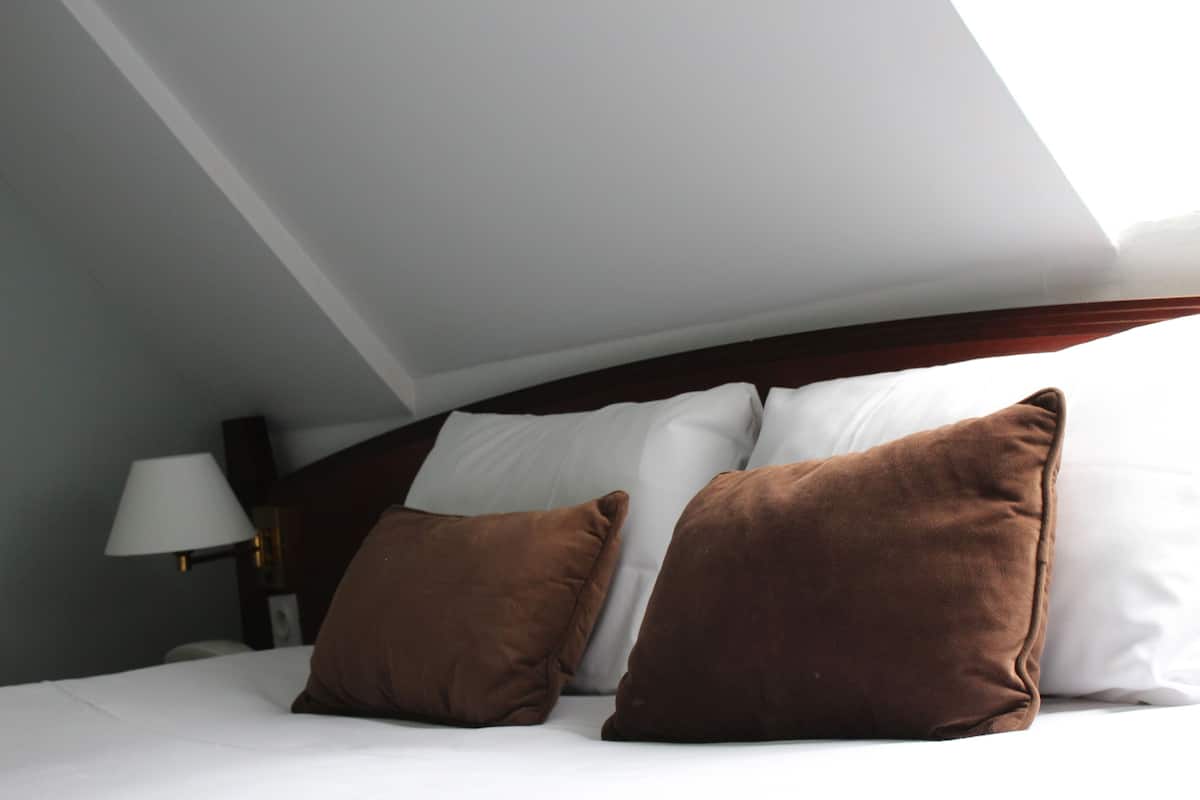 Desk, blackout curtains, free WiFi, bed sheets