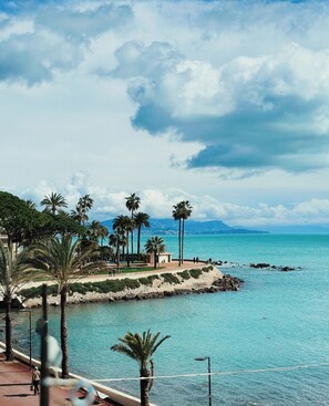Apartment, Terrace, Sea View (Mediterranean) | Premium bedding, memory-foam beds, in-room safe, desk