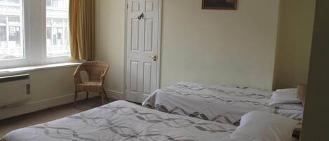 Desk, iron/ironing board, WiFi (free), bed sheets