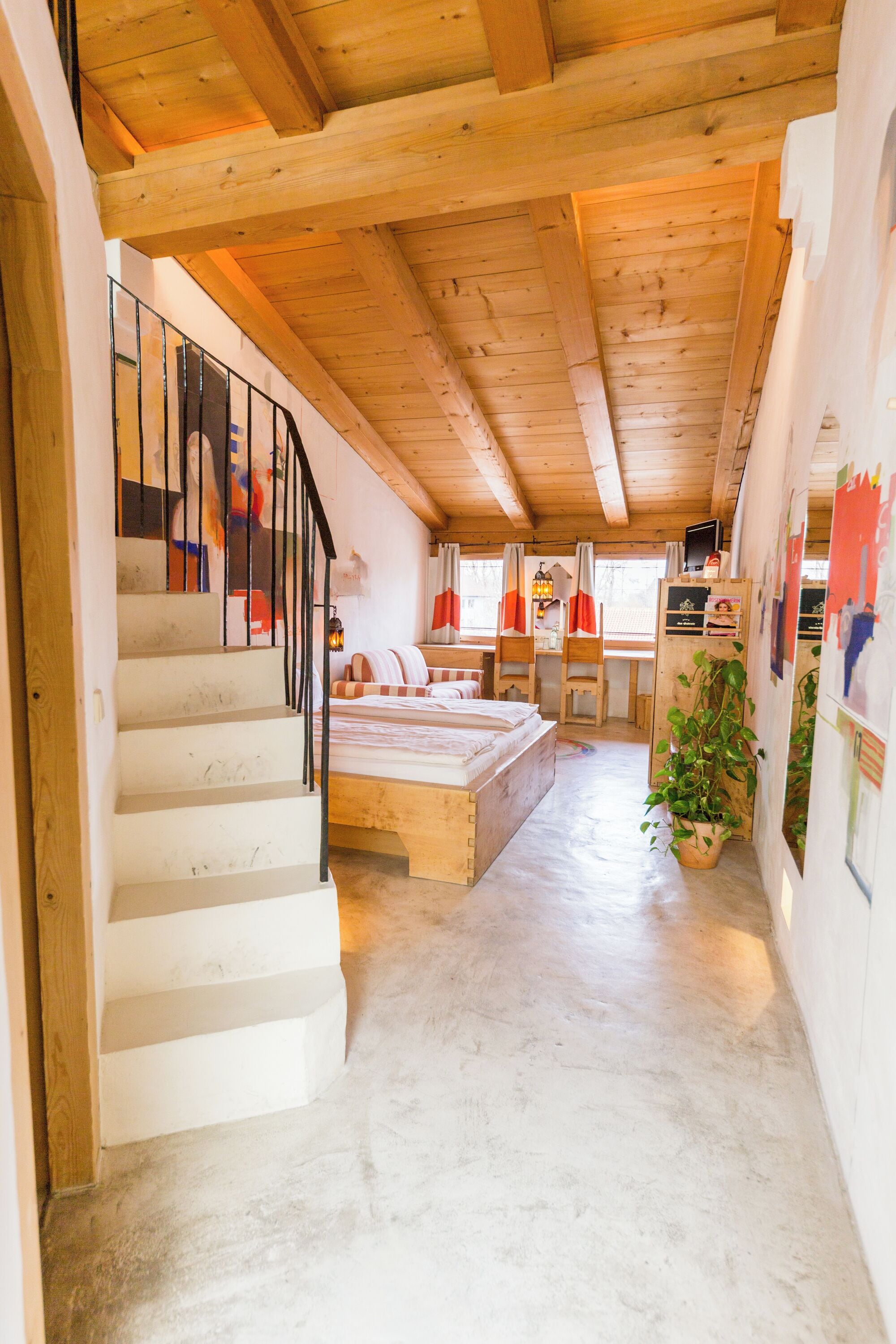 family room | living area | 24-inch smart tv with cable channels, tv, heated floors