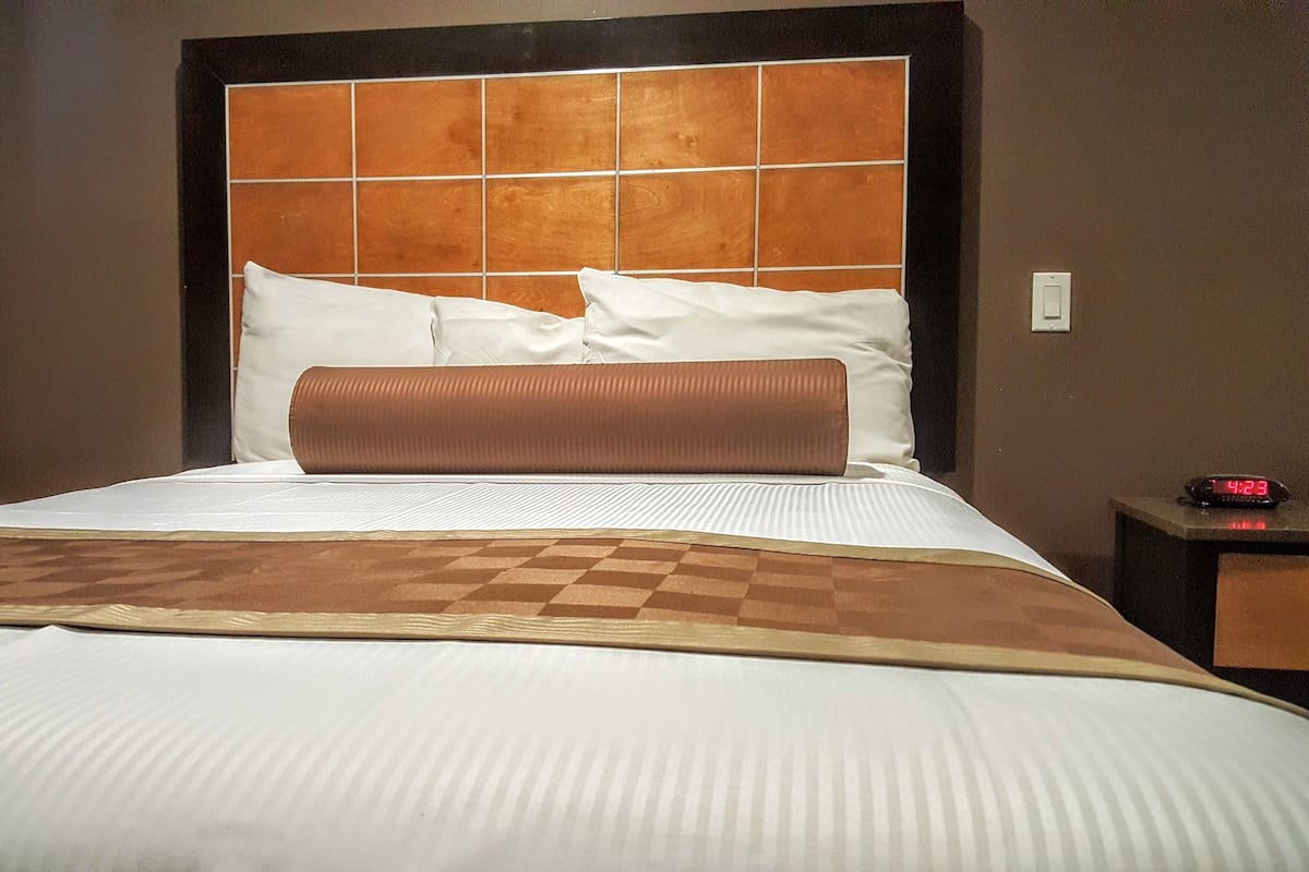 Premium bedding, desk, iron/ironing board (on request), WiFi (free)