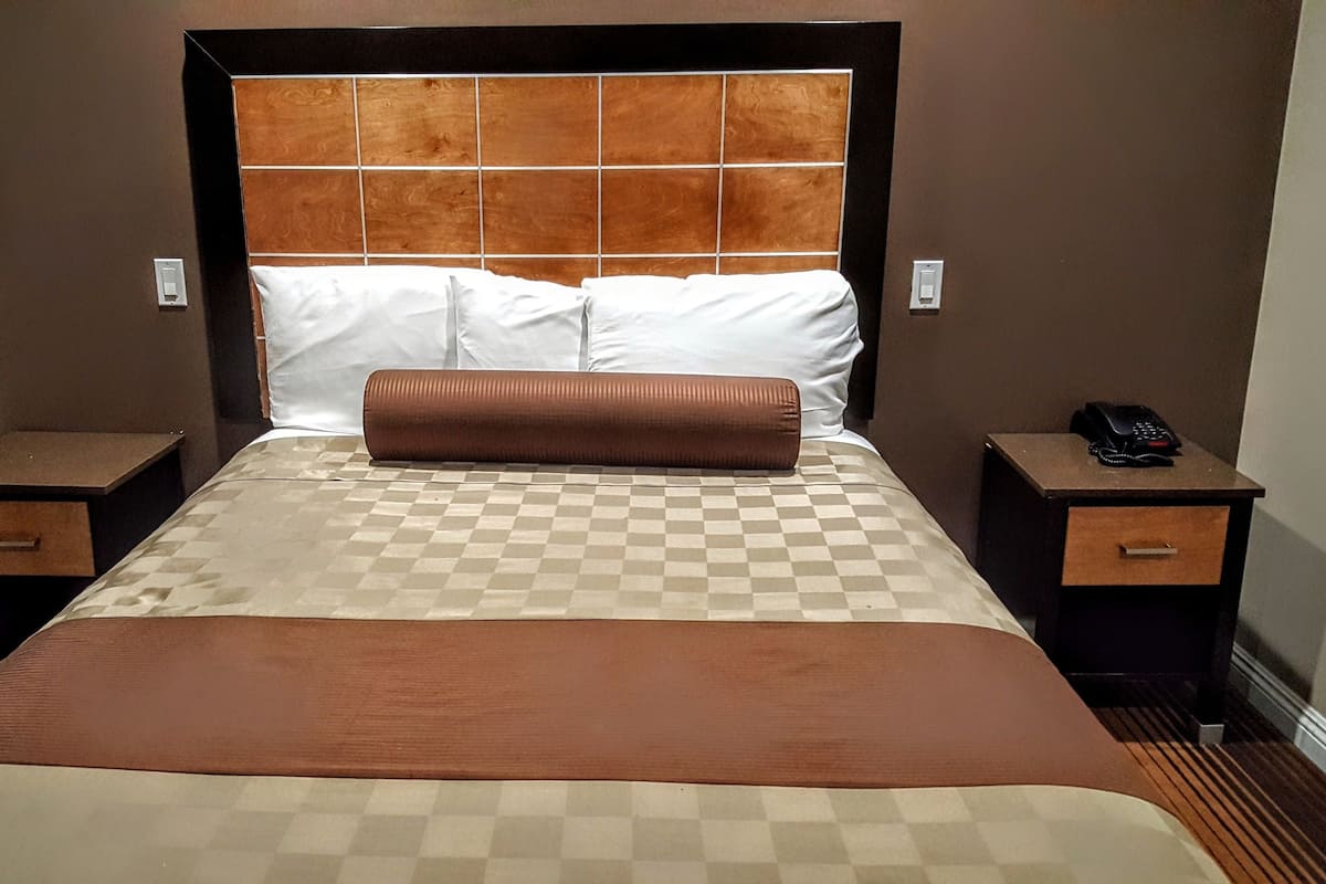 Premium bedding, desk, iron/ironing board (on request), WiFi (free)