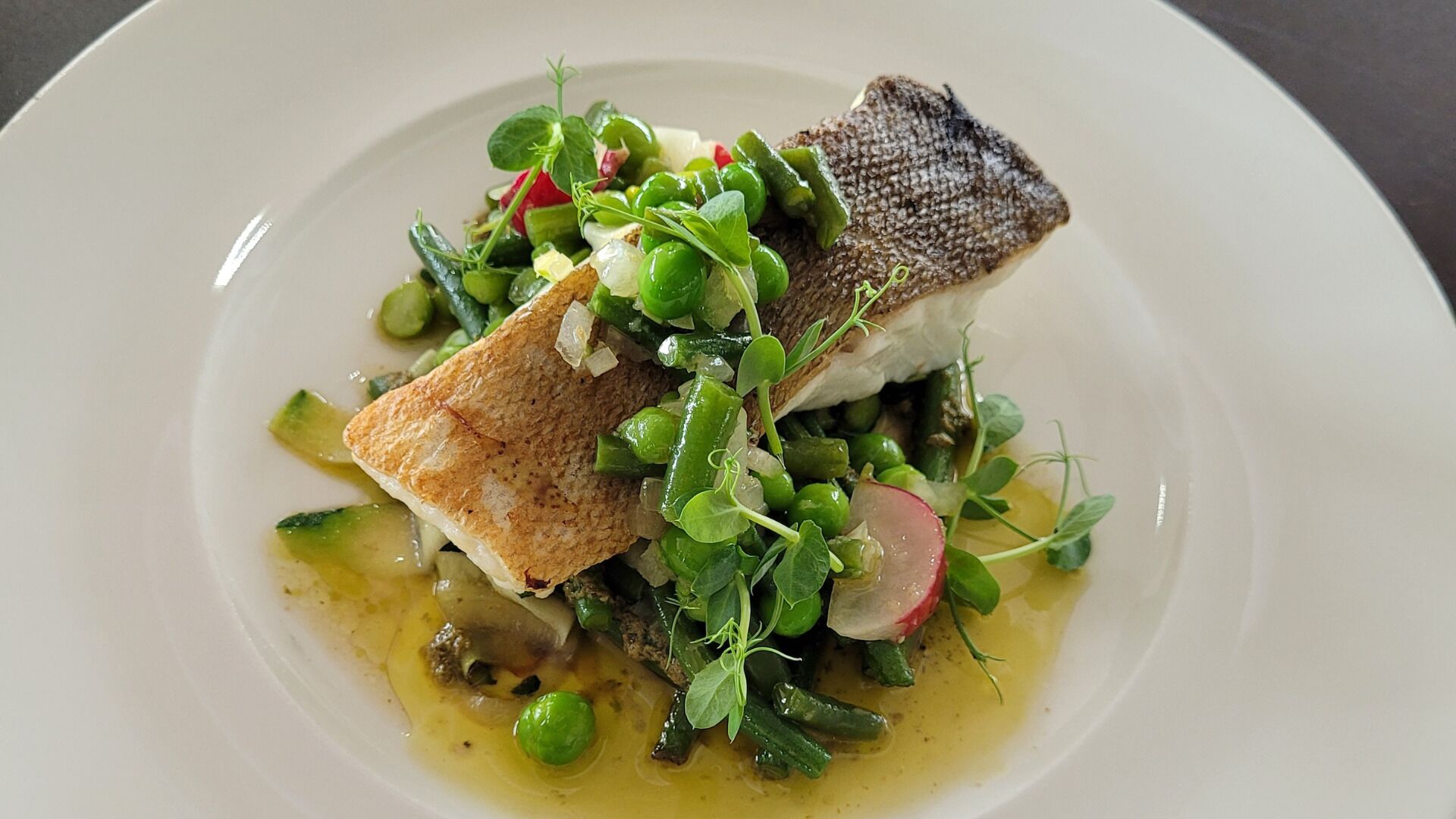 french cuisine, beach views